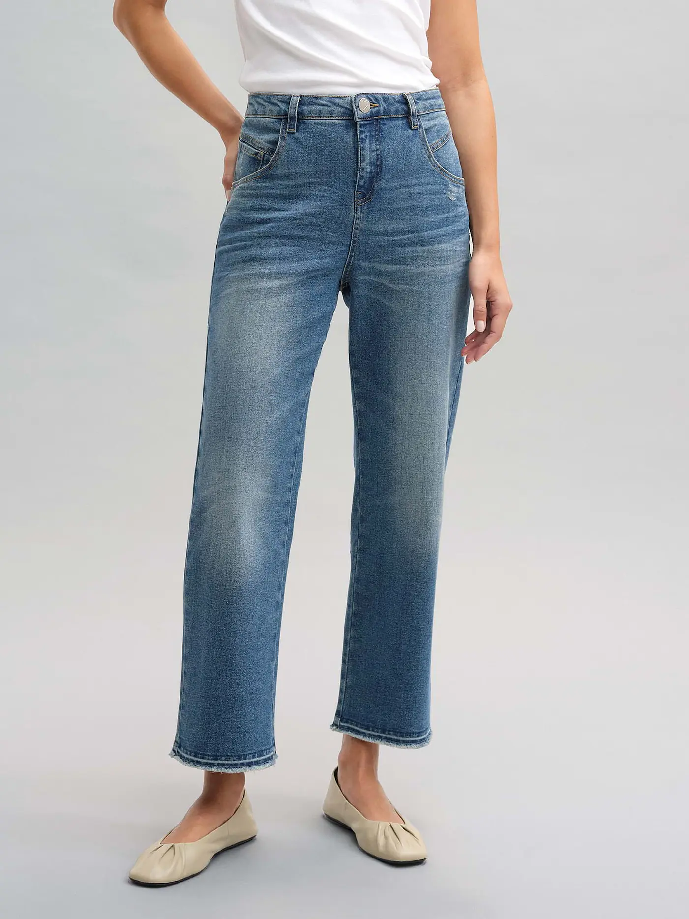 OPUS | Jeans Flared Fit 7/8 LANI TWIST | 
